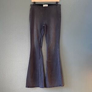 Free People Size 29 Penny Pull On Flare Black Jeans - We The Free